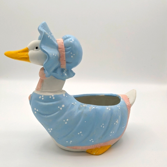 ST Other - Vintage ceramic Mother Goose planter for baby boy